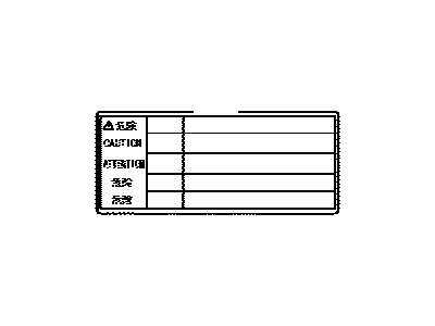 Toyota 16793-28020 Label, Cooling Fan Information