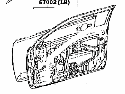 Toyota 67002-21180 Panel Sub-Assembly, Front D