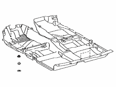 Toyota 58510-21560-B0 Carpet Assembly, Floor