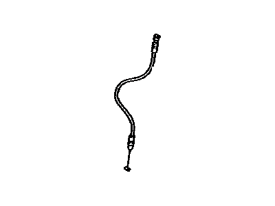 Toyota 72704-21010 Cable, Rear Seat Reclining Control