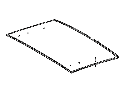 Toyota 63201-21170 Glass Sub-Assembly, SLID