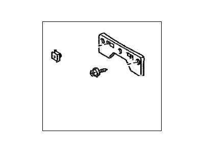 Toyota 52114-21030 Bracket, Front Bumper Extension Mounting