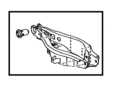 Toyota 48730-75010 Rear Suspension Control Arm Assembly, No.2 Right