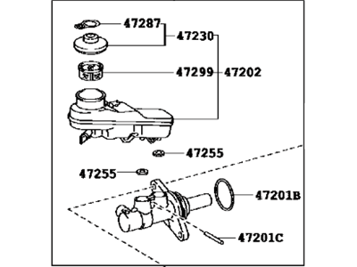 2015 Scion tC Master Cylinder Repair Kit - 47201-21092