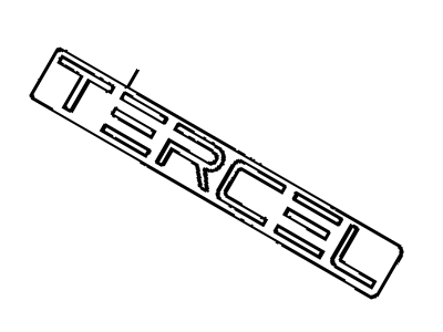 1988 Toyota Tercel Emblem - 75442-16401