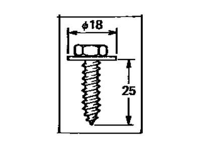 Toyota 90159-60384 Screw, W/WASHER TAPP