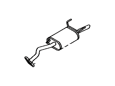 Toyota 17430-11161 Exhaust Tail Pipe Assembly
