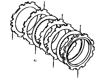 1987 Toyota Corolla Clutch Disc - 35677-30040