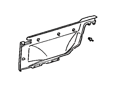 Toyota 62520-16510-04 Board, Quarter Inside Trim, LH