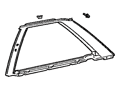 Toyota 62471-16180-01 Garnish, Roof Side, Inner RH