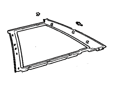 Toyota 62472-16180-01 Garnish, Roof Side, Inner LH