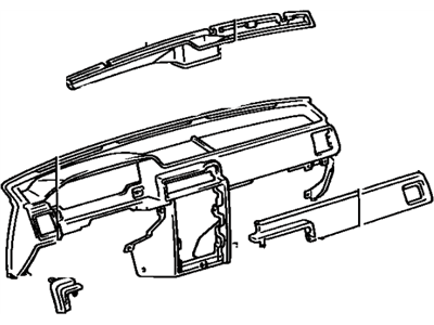 Toyota 55301-16020-01 Panel Sub-Assembly, Instrument