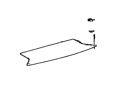 Toyota 64330-16210-01 Panel Assy, Package Tray Trim