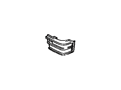 Toyota 53142-16030 Garnish, Radiator Grille, Lower LH