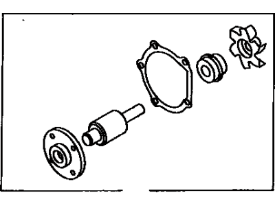 1997 Toyota Tercel Water Pump - 04161-10023