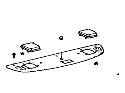 Toyota 64330-16230-01 Panel Assembly, Package Tray Trim