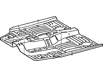 1989 Toyota Tercel Floor Pan - 58111-16061