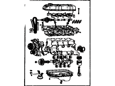 Toyota 19000-35291 Engine Assembly, Partial