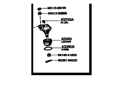 1983 Toyota Pickup Ball Joint - 43330-39045