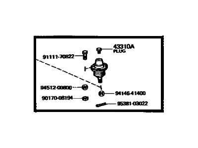 Toyota 43360-39055 Upper Ball Joint Assembly