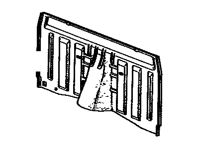 Toyota 62581-89105-04 GARNISH, Back Panel