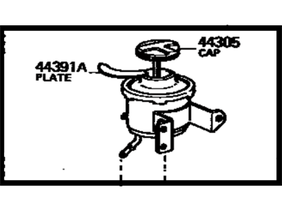 1979 Toyota Pickup Power Steering Reservoir - 44360-35010