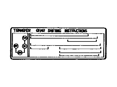 Toyota 33621-35020 Plate, Transfer Caution