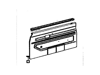 Toyota 67620-89140-01 Board Sub-Assembly, Front Door Trim, LH