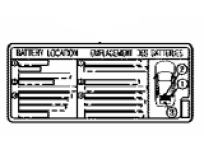 Toyota G9275-06040 Label, Battery CAUTI