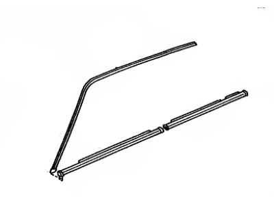 Toyota 75552-22100 Moulding, Roof Drip Side Finish, LH
