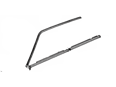 Toyota 75551-22100 Moulding, Roof Drip Side Finish, RH