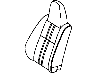 Toyota 71074-1G180-B0 Front Seat Back Cover, Left(For Separate Type)