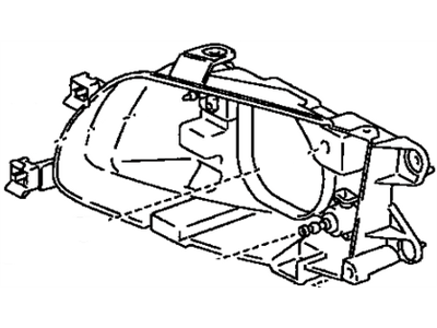 Toyota 81106-16550 Driver Side Headlamp Housing Sub-Assembly