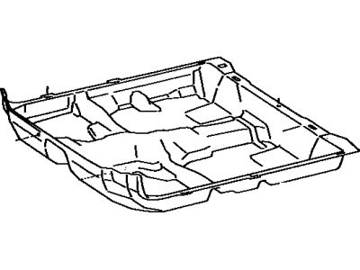 Toyota 58510-1G661-B1 Carpet Assy, Front Floor, Front