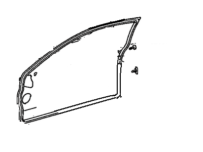 Toyota 67862-16290 Weatherstrip, Front Door, LH