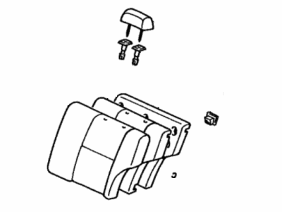 Toyota 71490-1G160-E0 Back Assembly, Rear Seat, LH