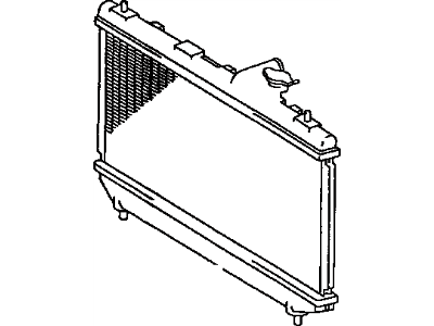 1998 Toyota Tercel Radiator - 16400-11611