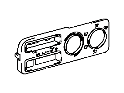 Toyota 55519-16040-01 Plate, Heater Control Name