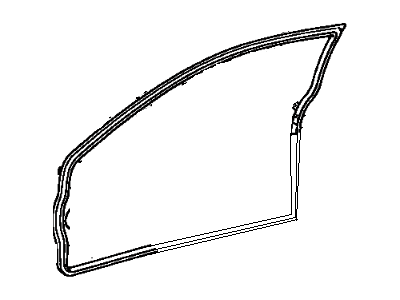 Toyota 68141-16220 Run, Front Door Glass, RH