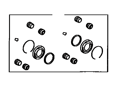 Toyota 04479-10070 Cylinder Kit, Disc Brake, Front