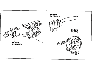 Toyota 84310-16700 Switch Assy, Turn Signal