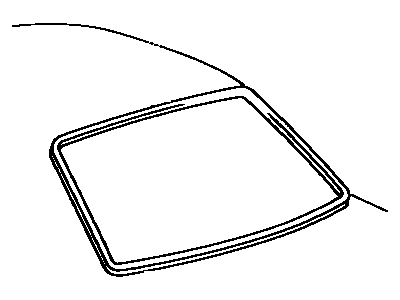 Toyota 75571-06030 Moulding, Back Window, Outside Upper