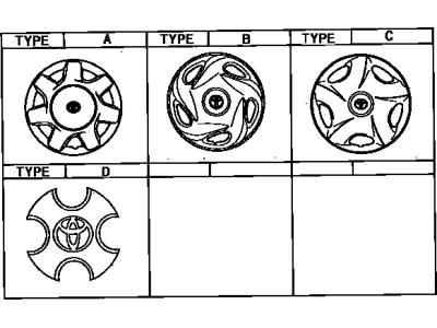 Toyota 42602-16120 Wheel Cap