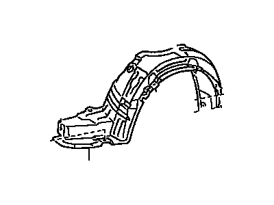 1998 Toyota Tercel Wheelhouse - 53876-16080