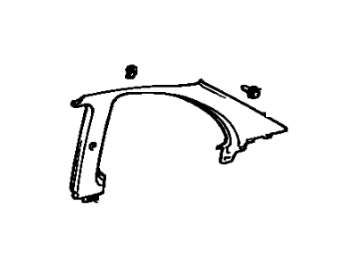 Toyota 62470-16060-B0 Garnish, Roof Side, Inner RH