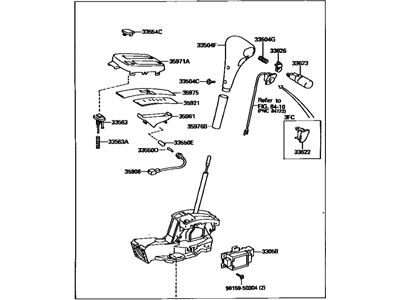 Toyota 33550-16380-B1 Floor Shift Assy, Transmission