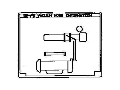 Toyota 17792-11710 Plate, Engine Vacuum Hose Information