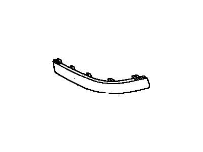 Toyota 52753-12010 Moulding, Rear Bumper Side, LH