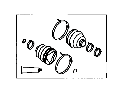 1996 Toyota Tercel CV Boot - 04438-16090