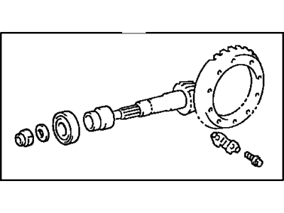 Toyota 41201-80004 Final Gear Kit, Differential, Rear